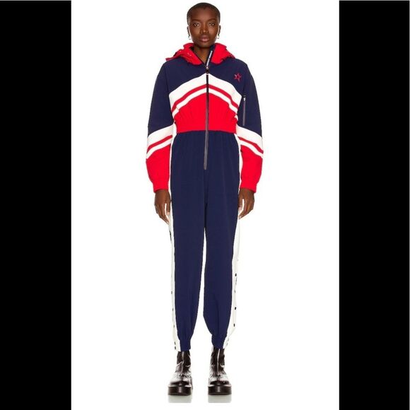 Perfect Moment Stoke One Piece Snow Suit Ski Suit Red White Blue NWT XS - Picture 5 of 7